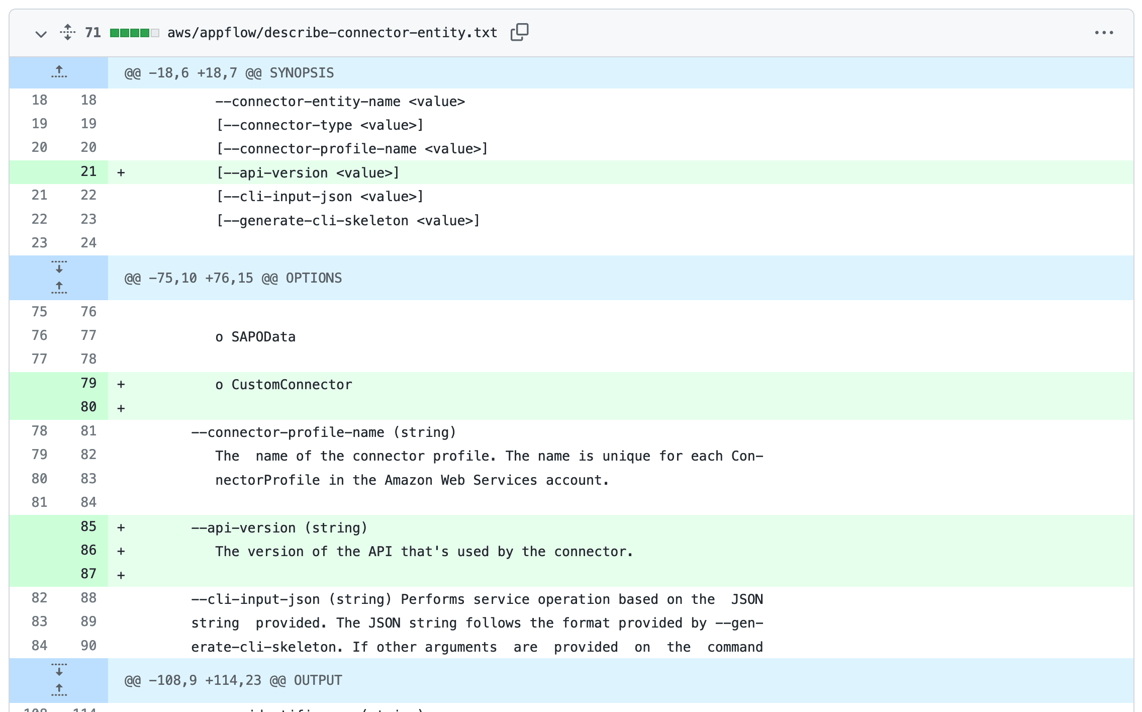 Visit Help scraping: track changes to CLI tools by recording their --help using Git